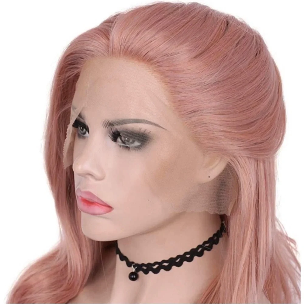22” ROSE GOLD BODY WAVY LACE FRONT WIG  *NEW*